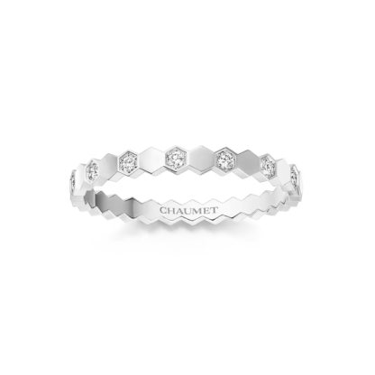 BEE MY LOVE RING White gold, diamonds, 2.5 mm